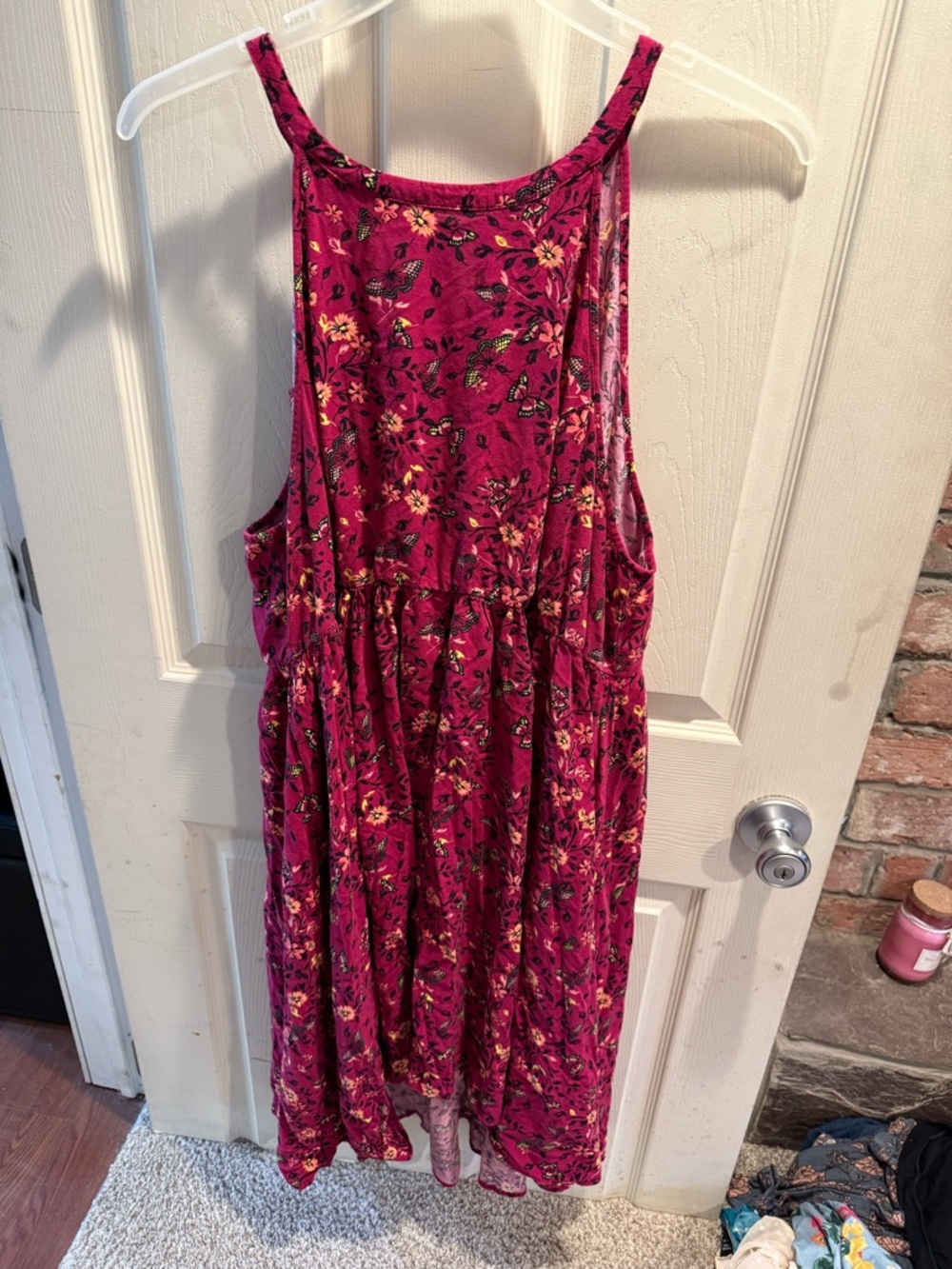 torrid Magenta Floral High-Low Dress